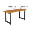 Table 60x30 Butcher Block is 60 inches wide and 30 inches deep