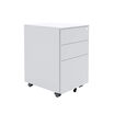 white essential file cabinet on white background