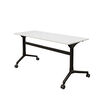 flip top table 6 foot on white background