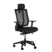 task chair with headrest on white background